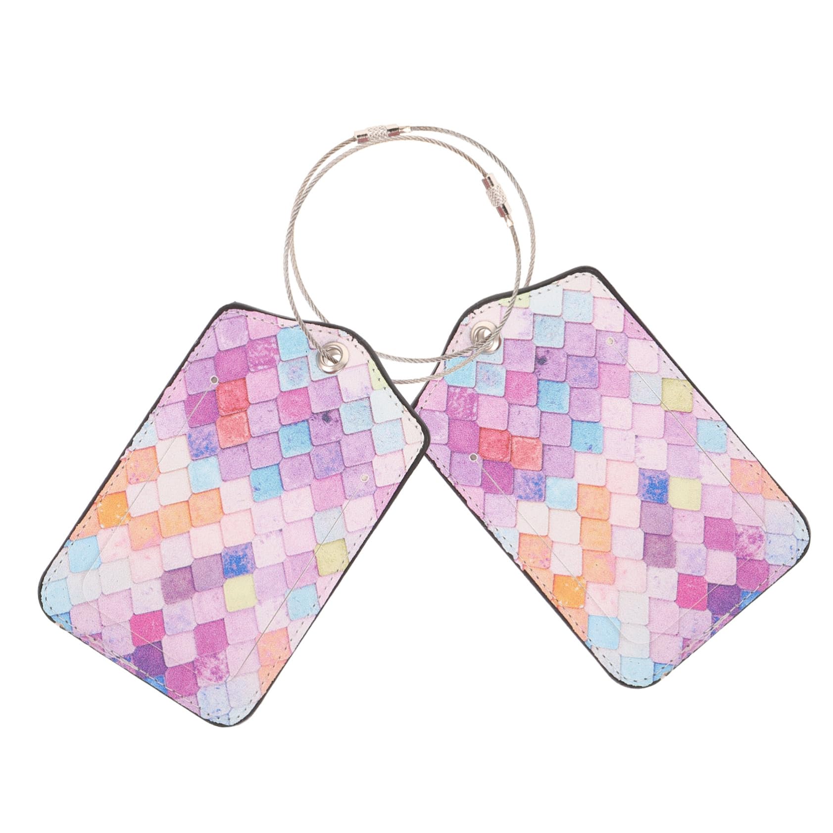 4 Set Etichette Bagaglio Design Creativo E Colori Delicati Accessori Utili Per Viaggi Facile E Protezione Del Bagaglio 2 Pezzi*4