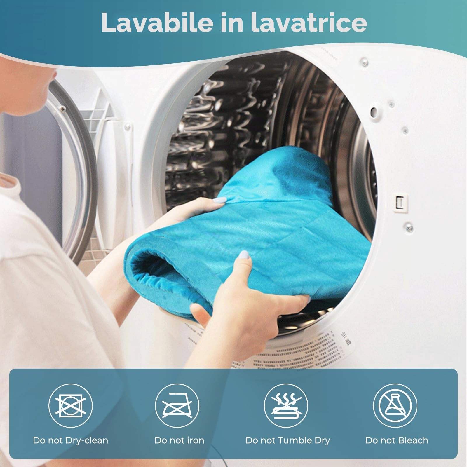 Souvik Termoforo Cervicale e Spalle, Scaldacollo Cervicale Per Donne e Uomini, Cuscino Termico Ponderato, Scalda Collo Elettrico Cervicale, 10-Temperature, 3-Timer, Lavabile in Lavatrice, 1.1KG