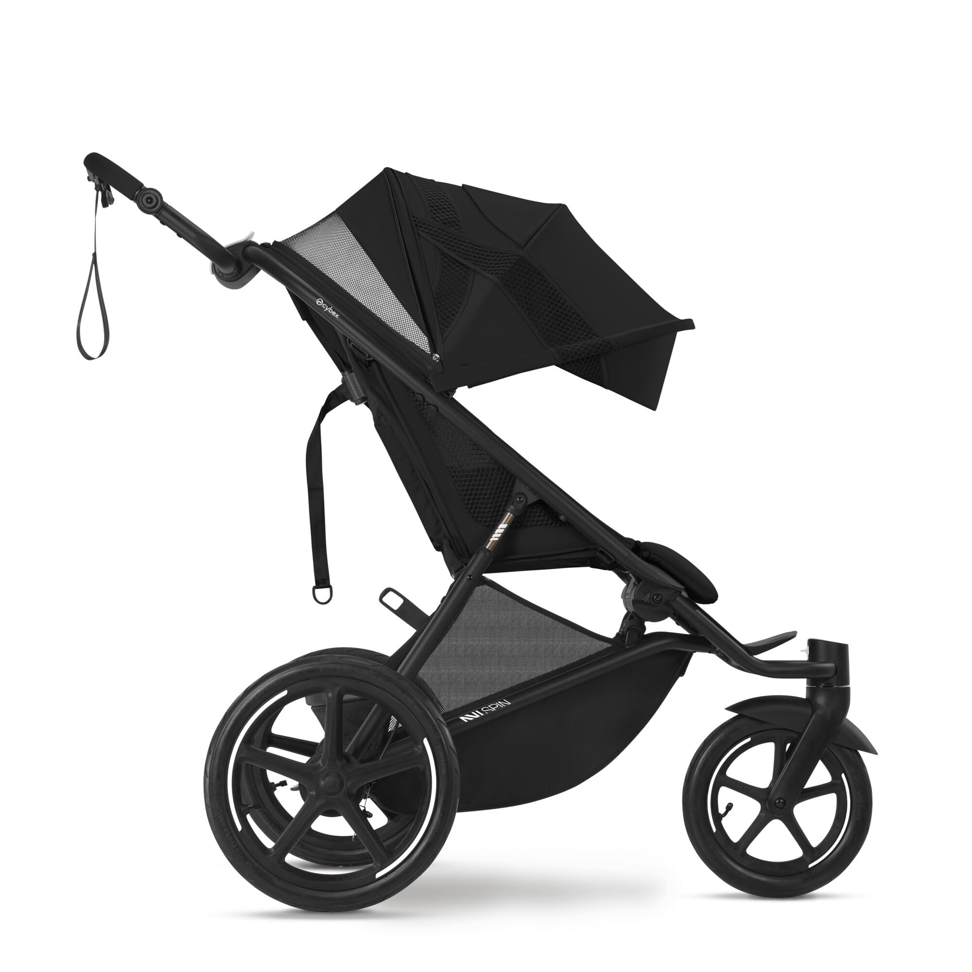 CYBEX Gold AVI SPIN Kinderwagen, ab Geburt bis 4 Jahre, 111 cm, 22 kg, City-All-Terrain Moon Black