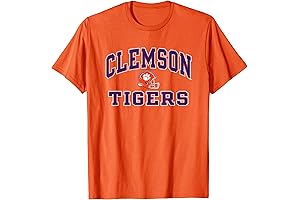 Clemson Tigers Football Helmet Orange Officially Licensed T-Shirt