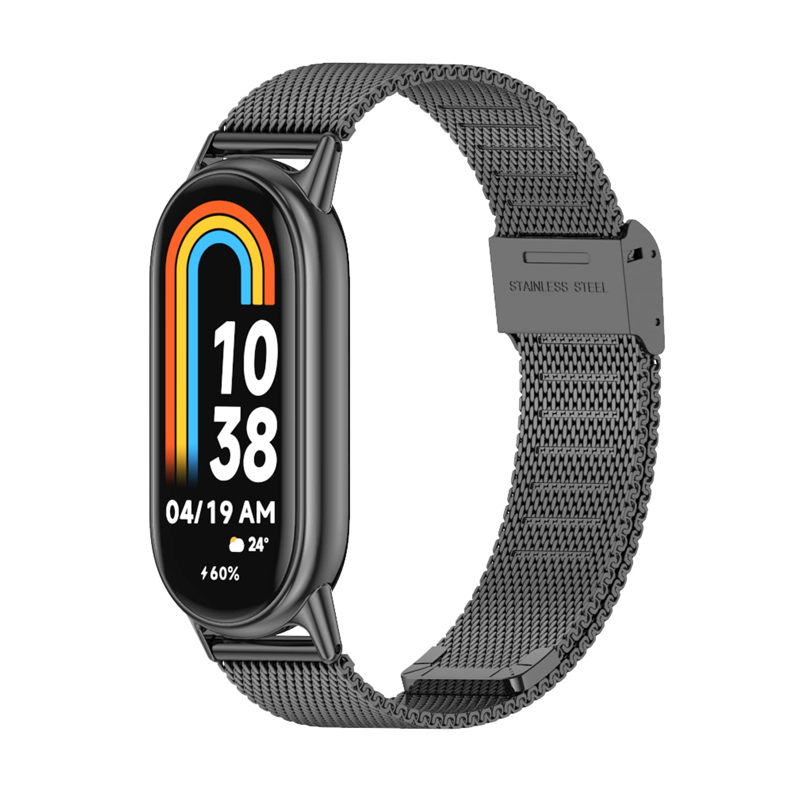 HAOZHI Pulseira Compatível para Xiaomi Mi Band 10 9 8,Bracelete Correia de Metal para