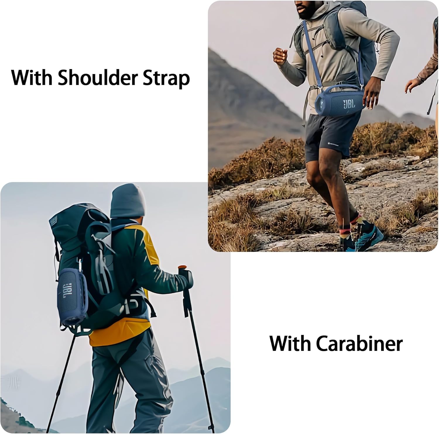 Silicone Case Compatible with JBL Charge 5 Portable Waterproof Bluetooth Speaker(Blue Silicone Cover) - Image 7