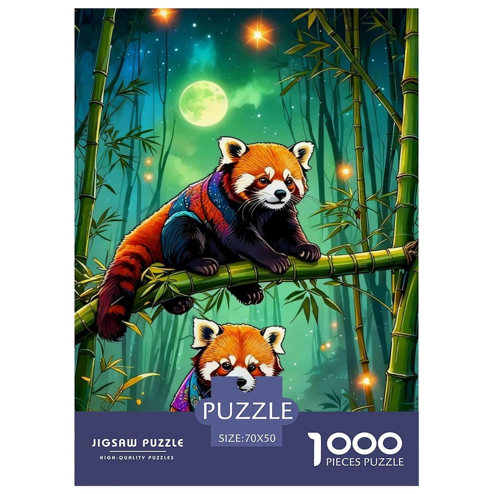 Jigsaw Puzzle 1000 Pieces Red Panda Jigsaw 70x50cm/1000pcs Gift For Kids Animal Challenging Creative Family Game DIY Cardboard
