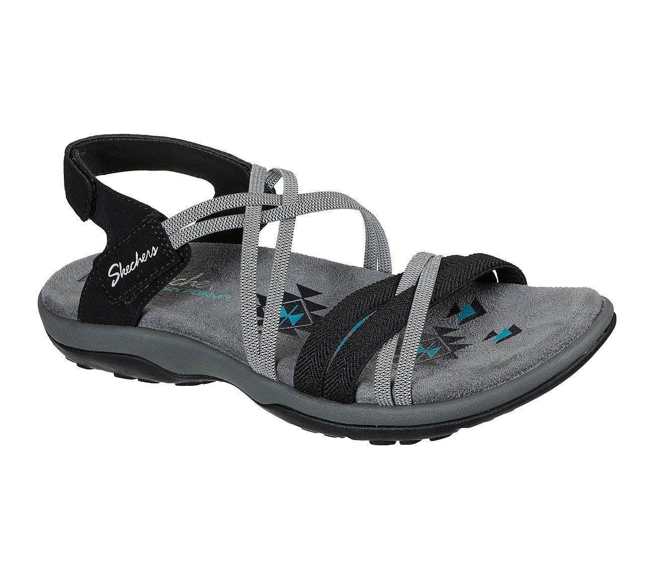 Skechers Kobiety Reggae Slim Takes Two Sandał płaski