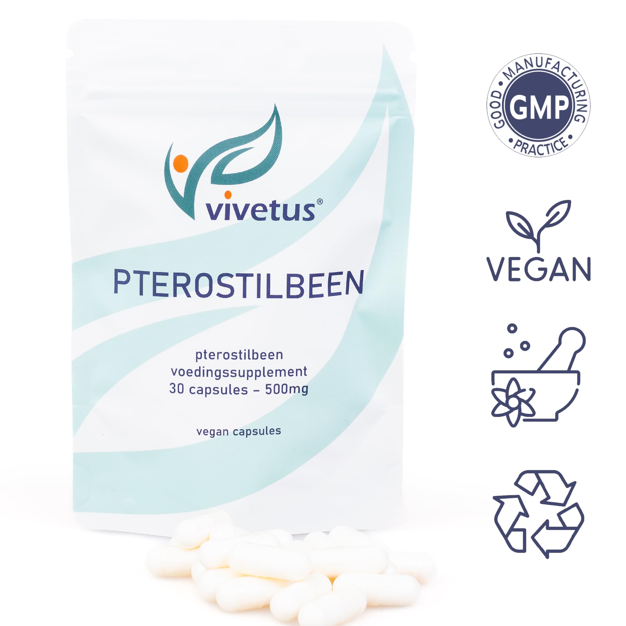 Pterostilbene - 30 capsula - 500 mg