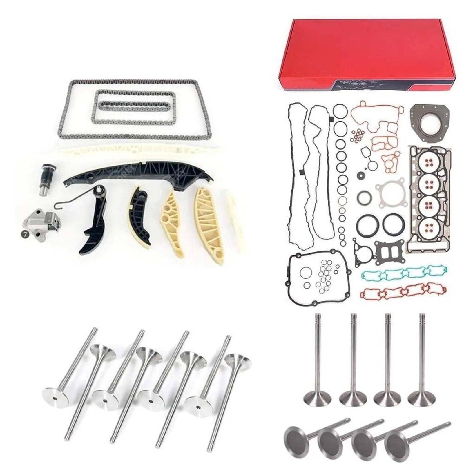 Zestaw paska rozrządu samochodowego Uszczelka głowicy zestaw łańcucha rozrządu pasuje do VW GTI Audi CJX CNC CHH 2.0 EA888 Gen3