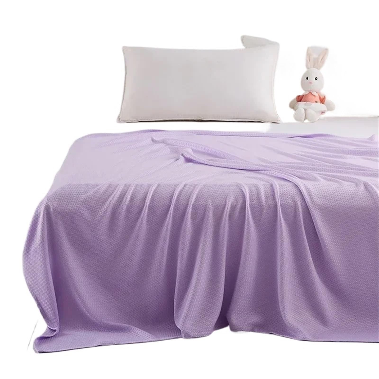 EBzvblxm Cooling Blanket for Summer, Cooling Blanket Summer Plant Fiber Multicolor Multiple Sizes(Purple,200x230cm)