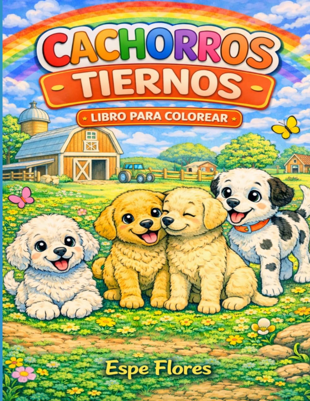 Cachorros Tiernos (Pequeño Mundo para Colorear)