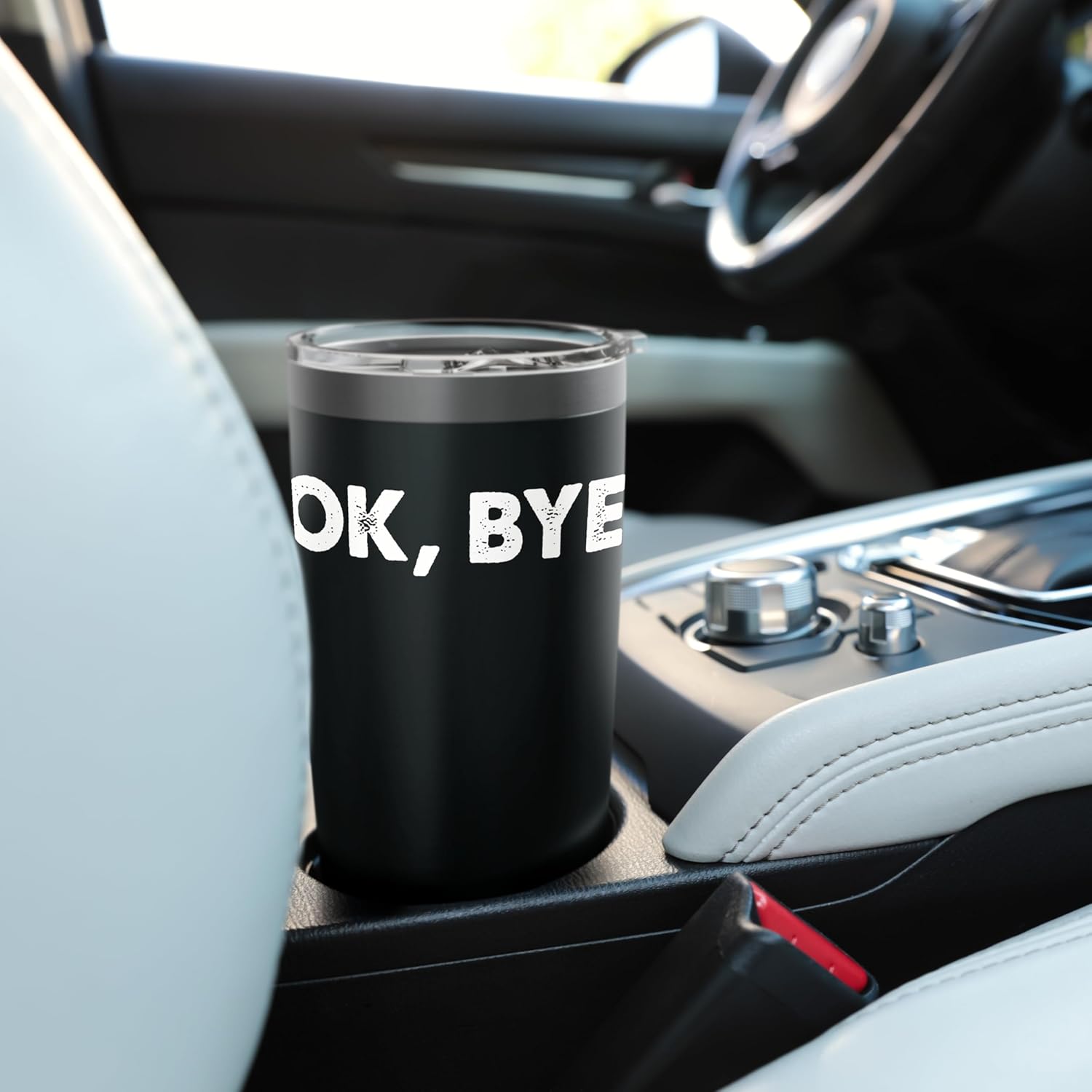 Ok Bye Funny Sarcastic Gift Stainless Steel Insulated Tumbler - Image 6