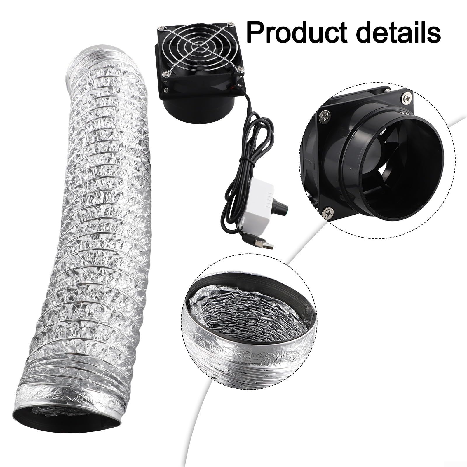 Workshop Air Cleaner USB Solder Fume Extractor Fan With 6m Pipe – Portable Smoke Absorber For Soldering, Wood Burning & Air Circulation Portable Fume Fan - View #5