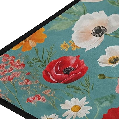 Vista 16 de Gredecor Alfombra de cocina de abeto de invierno, diseño de pájaros, antifatiga, Navidad, invierno, Navidad, decorativo, antideslizante, lavable