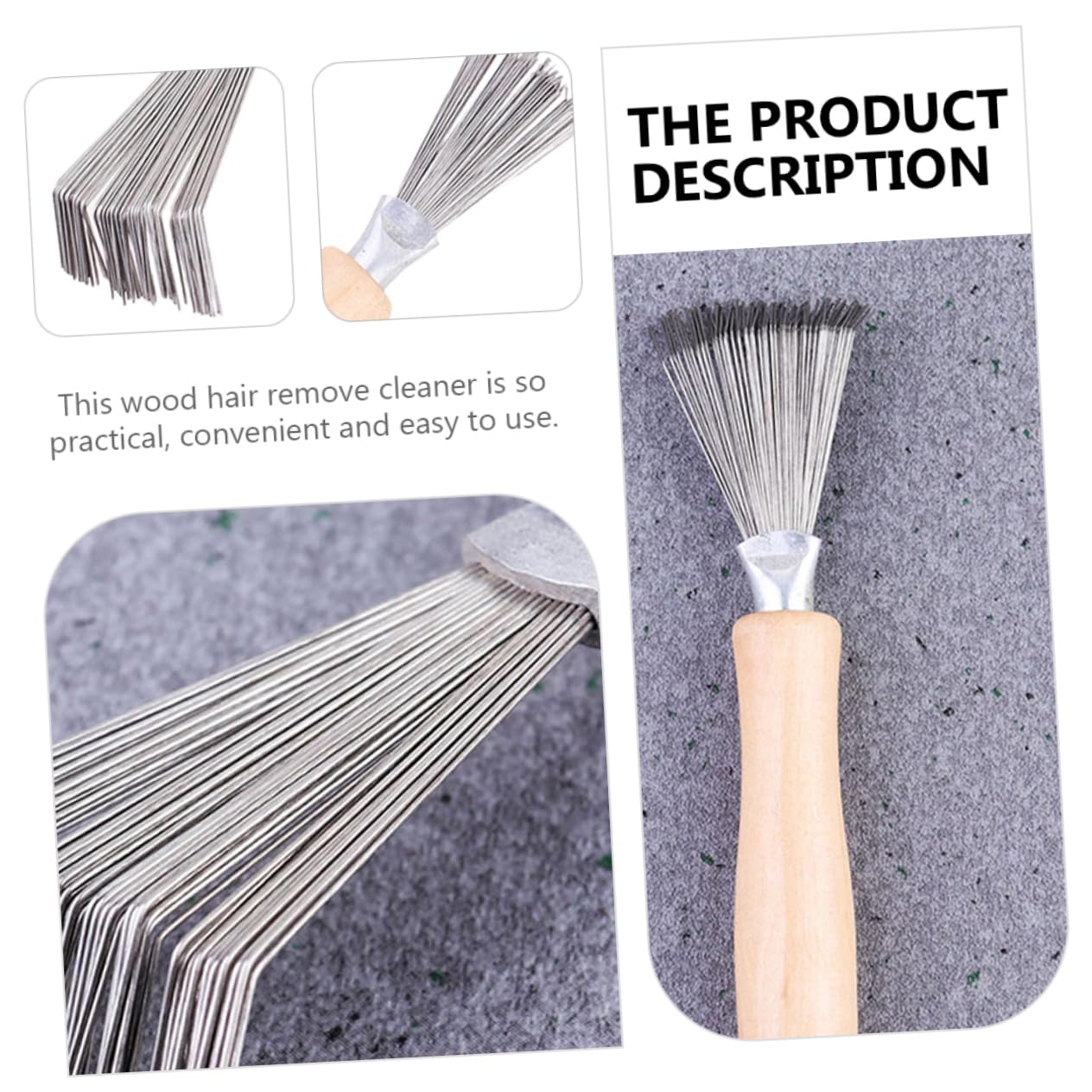Gogogmee Hair Brush Cleaner Comb Cleaner 4pcs Comb Hair Cleaning Rake Hair Comb Hair Cleaner Easy to Use for Travel