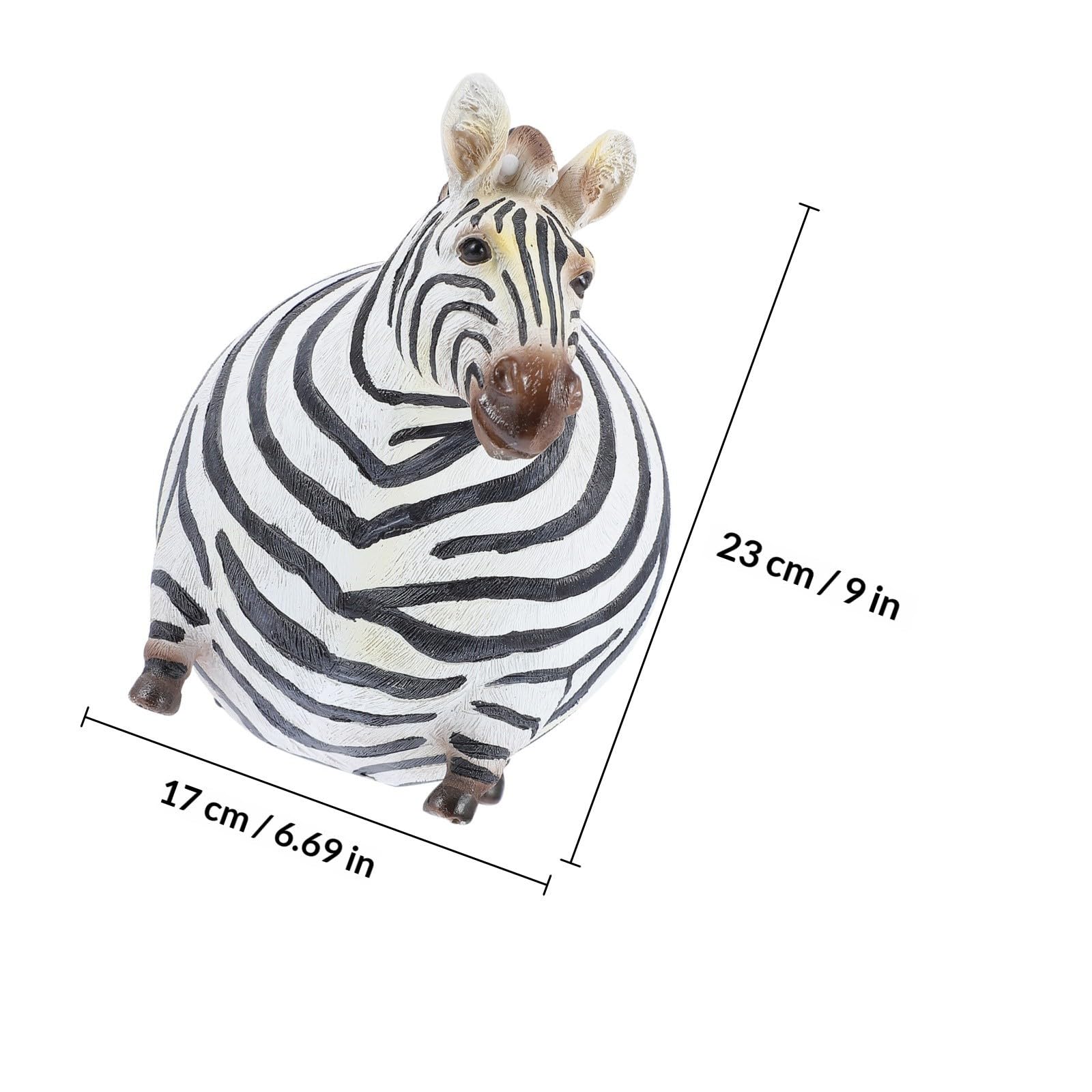 Statuina Zebra in Resina Bianca e Nera, Decorazione Tavolo Casa Regalo