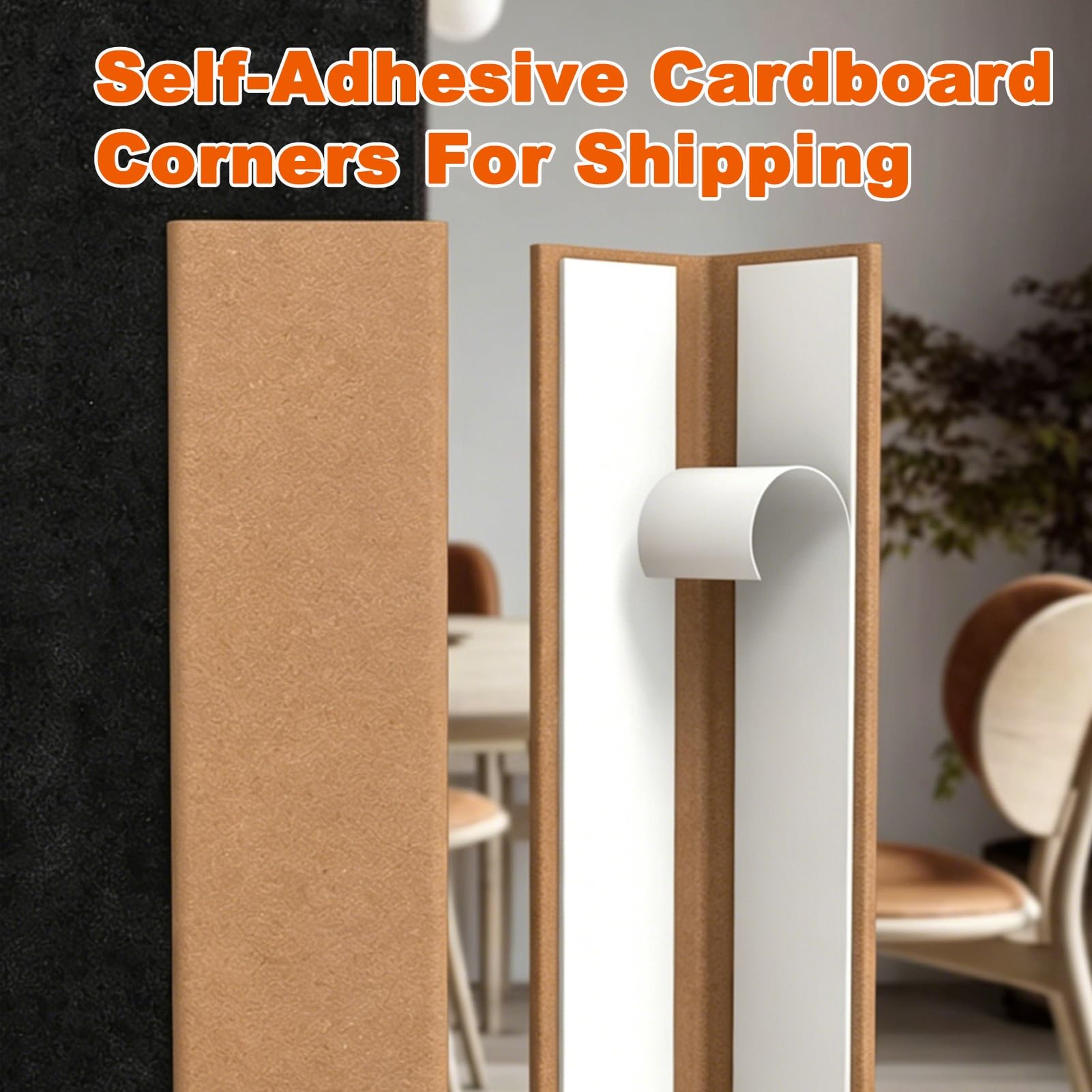 Protezioni Angolari Autoadesive A Forma Di L Per Cartone, Rinforzi Per Angoli Di Spedizione, Pallet E Scatole, Protezioni Bordi Per Imballaggi Per Traslochi, Stoccaggio(20 PCS,L 500 x W 50 x H 5 mm)
