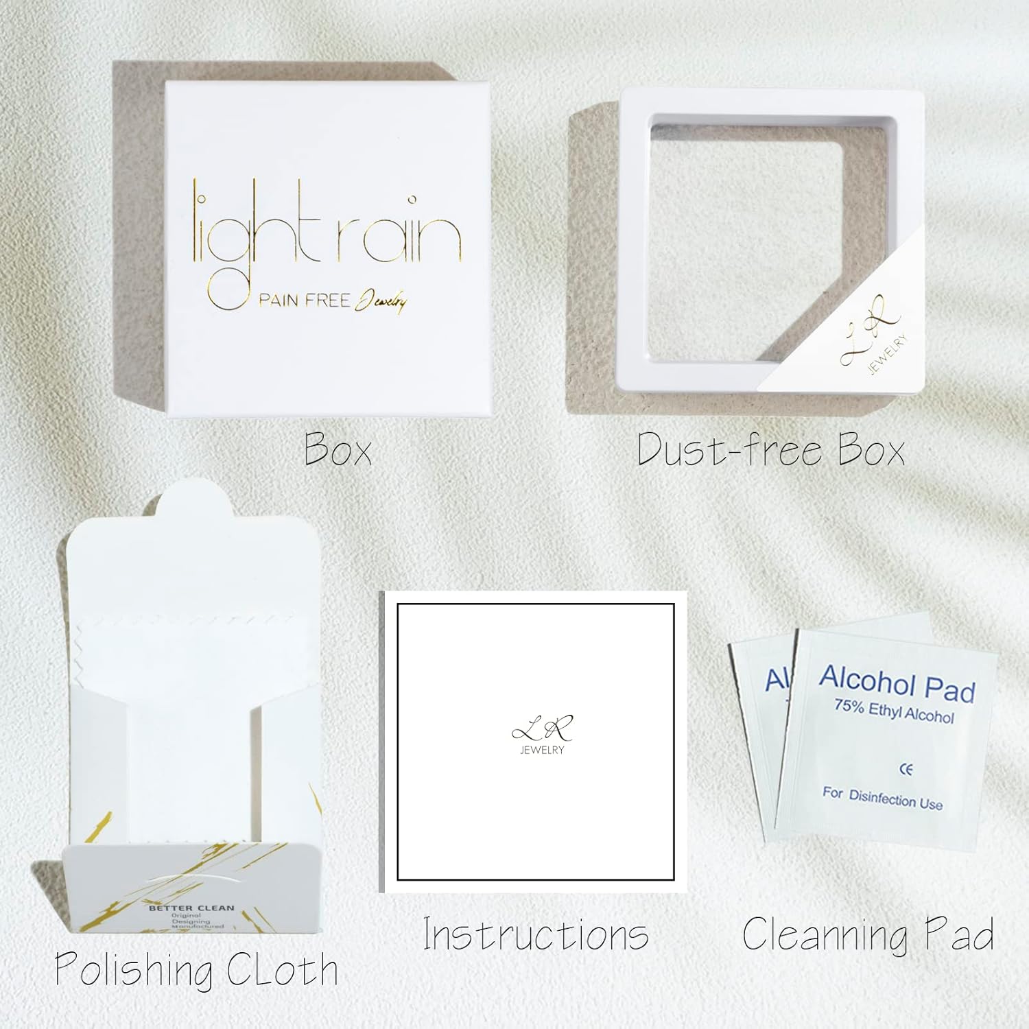 LIGHT RAIN Clip-On Earrings, All-Day Wear Gold & Silver Plated Stud, Hoop, Dangle Design Jewelry for Non-Pierced Ears - Image 5