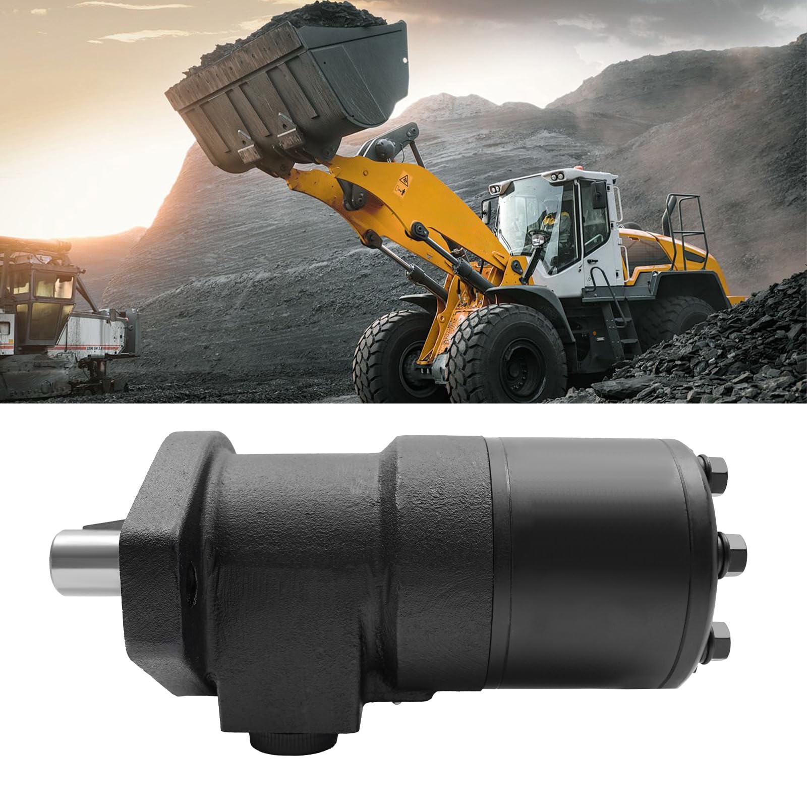 Hydraulic Motor Replacement 101-1039-009 Compatible for Eaton Char-Lynn 2000 Series, 9KW 360N·m 165RPM