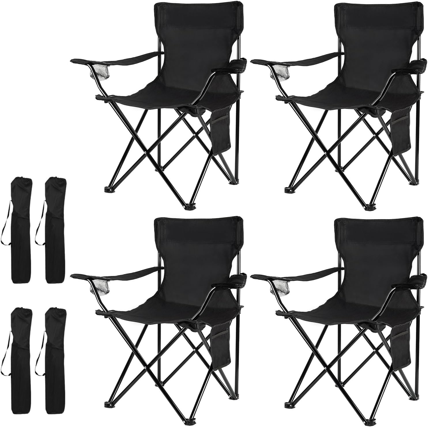 Damei century 4PCS Folding Camping Chairs-Lightweight