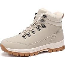 Mens Womens Winter Boots Warm Fur Lined Snow Boots Non Slip Winter Shoes