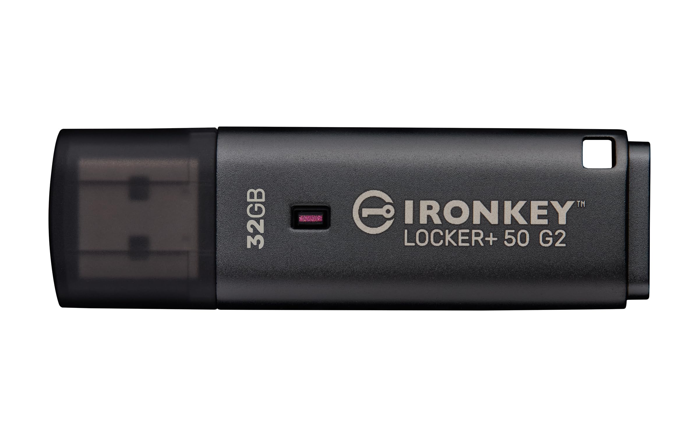 Kingston Ironkey Locker+ 50 G2 Clé USB cryptée 32 Go | FIPS 197 | Protection AES-XTS | Sécurité Multi-Mots de Passe | USB 3.2 Gen 1 | IKLP50G2/32 Go