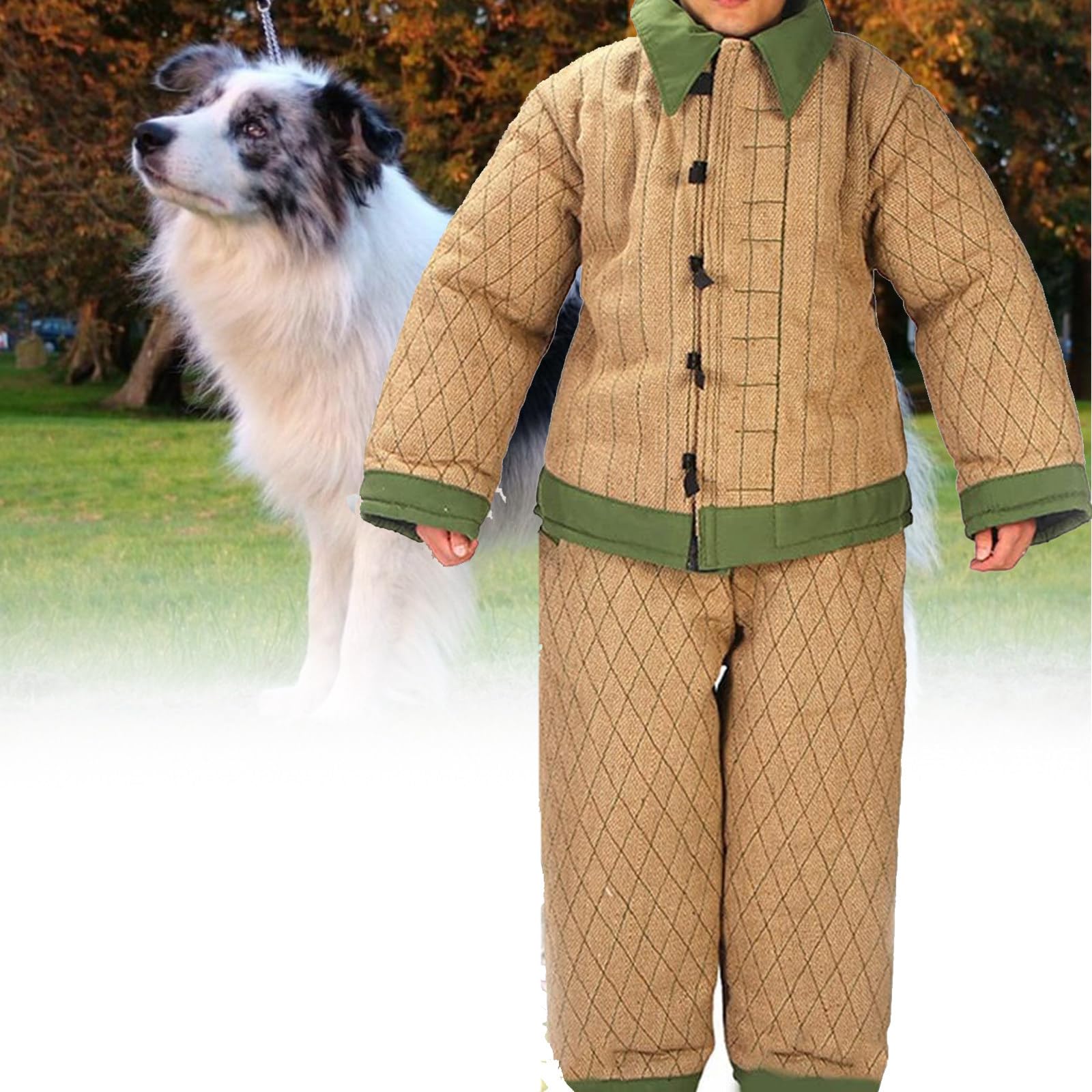 Ropa de adiestramiento para Perros, Ropa Protectora para adiestramiento de Perros, Ropa antimordeduras para adiestramiento de Perros, Chaqueta de Ropa para Perros de policía (Camo)