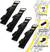 Vista 5 de Paquete de 4 soportes magnéticos de liberación rápida para pistolas de techo UTV, para escopetas, rifles, soporte de arcos, correa de montaje