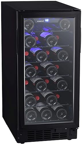 EdgeStar BWR301BL 15 Inch Wide 30 Bottle Built-In Wine Cooler