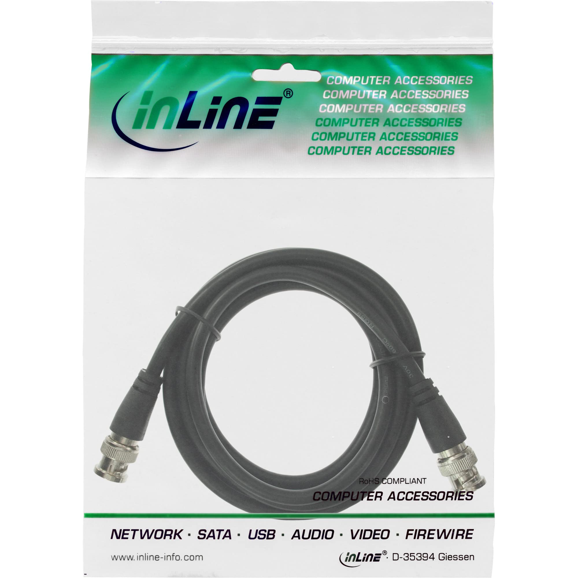 InLine Kabel wideo BNC RG59 75 omów 3 m