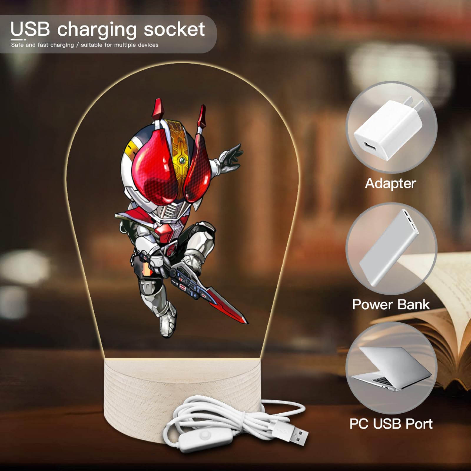 Amazon.co.jp : ナイトライト 仮面ライダー電王 LEDライト テーブル 