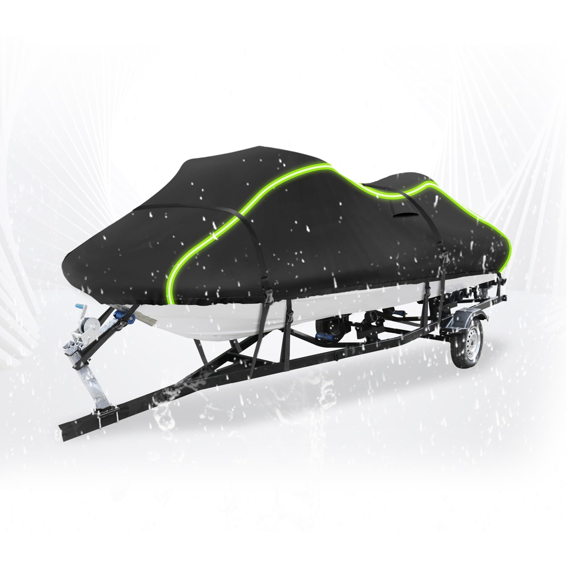 Funda para Moto Acuática para Sea Doo RXP-X RS 300 260 Apex Wake 170, Fabricada En Oxford 300D Resistente Al Agua Y A Los Rayos UV. Tela, Apta para Remolque