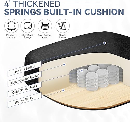 Miniatura 5 de Silla de oficina, silla de escritorio de oficina grande y alta, silla de oficina reclinable con reposapiés, sillas de escritorio de oficina en casa,