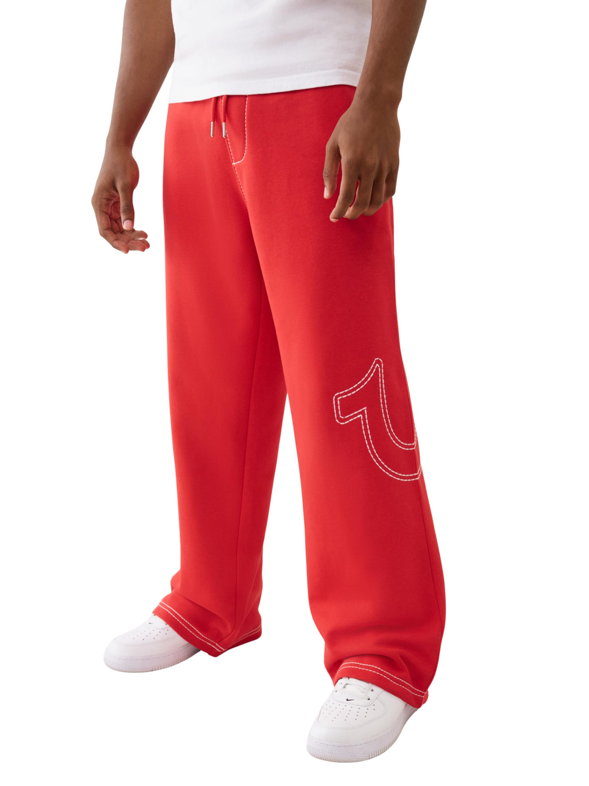 パンツ mmmTrue Religion True Religion Men's Baggy Big T Sweatpants, TRB Red, Medium