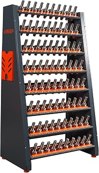 CNC Tool Storage Rack Organizers, CNC Tool Holder Keeper, Multi-Purpose CNC Tool Storage System Suitable for Various Types of CNC Tool Holder Station for Warehouse Workshop