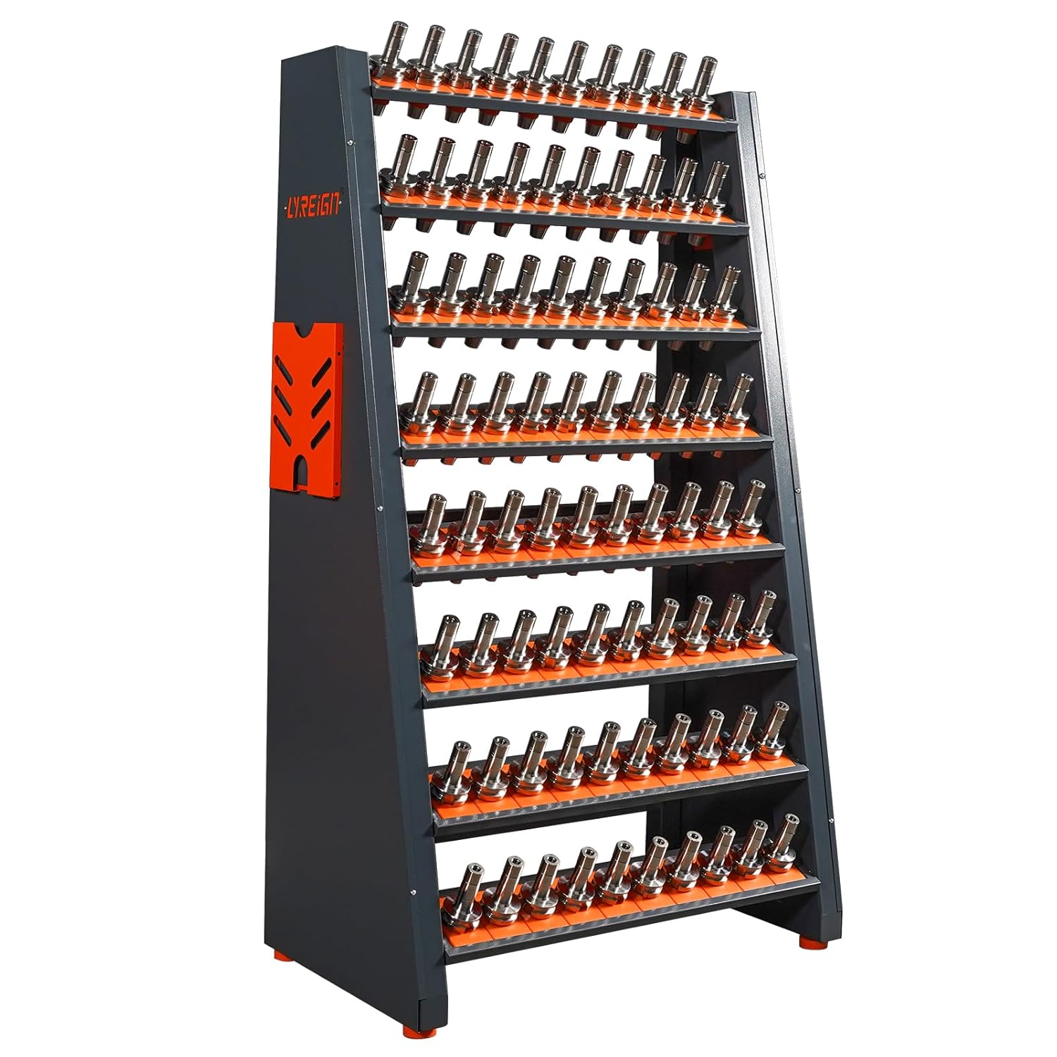 Mechanic CNC Tool Holder Station, CNC Tool Holder Keeper, CNC Tools Holder Cart, Large-Capacity CNC Tool Storage Rack for Storehouse Factory Garage