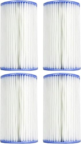 Intex Cartuchos de repuesto de filtro tipo A o C para piscina Easy Set (paquete de 4)