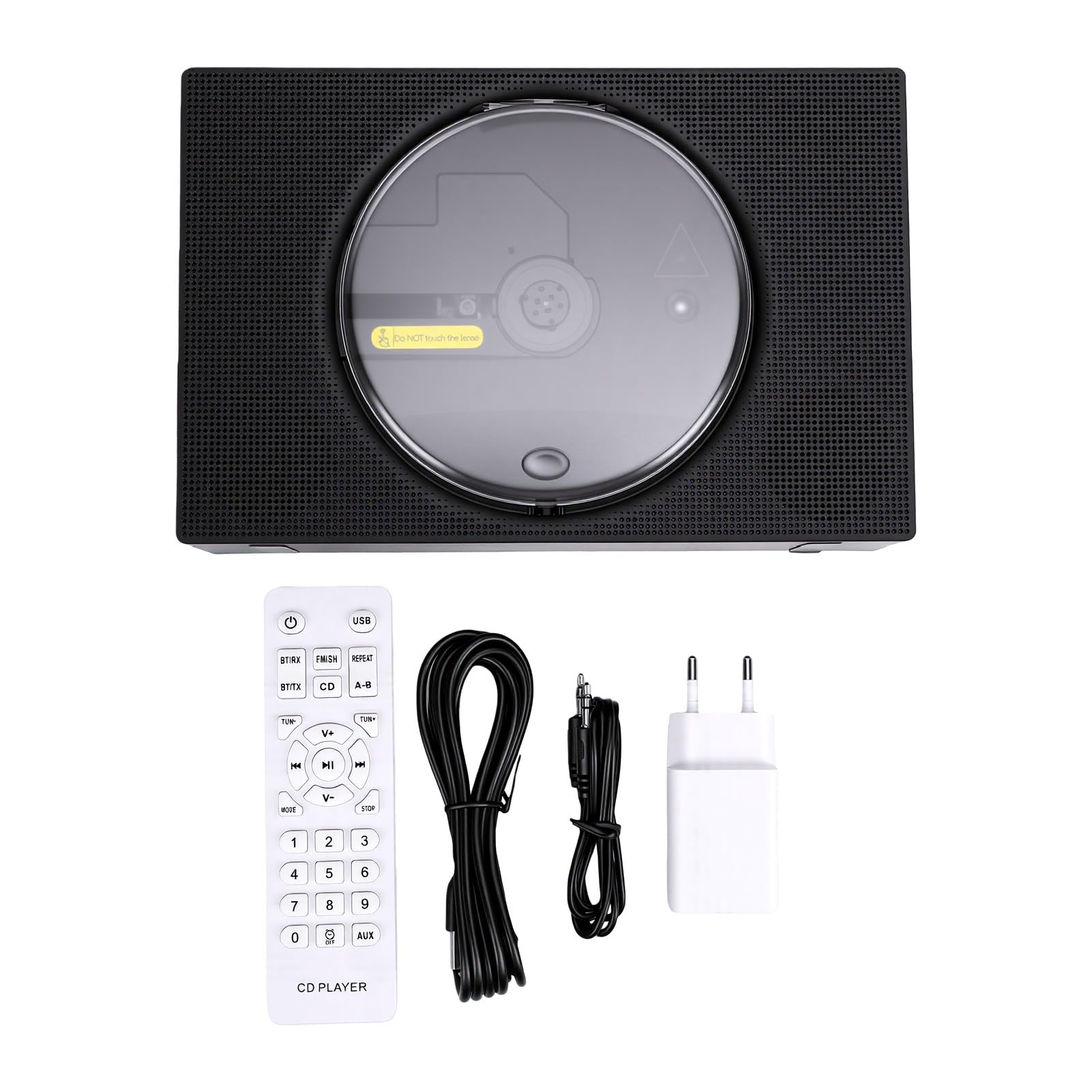 GOWENIC Reproductor de CD Portátil, Reproductor Versátil 8 en 1, (Enchufe