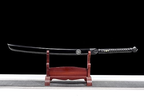 Miniatura 2 de JIHPEN Sword, Espada de espiga completa de 41", acero de alto manganeso, acero para resorte, rebote flexible, alta dureza, muy afilado