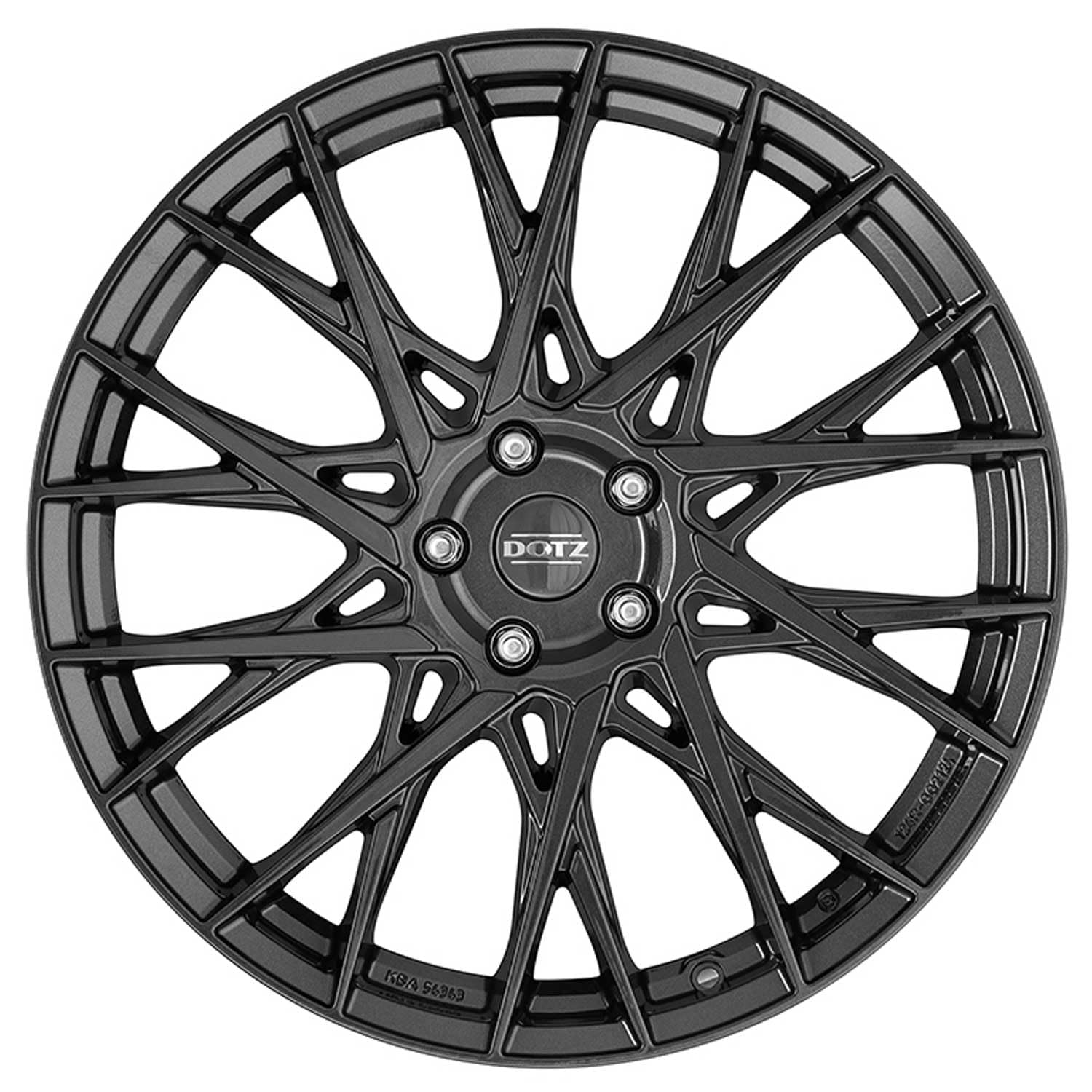 4 cerchi Dotz Fuji grigio 8.0Jx19 ET35 5x112 compatibili con Mercedes Benz A B C CLA CLK CLS Cle E EQB EQE Eqa (H243) GLA GLB GLC GLK S SL SLK SLK/SLC