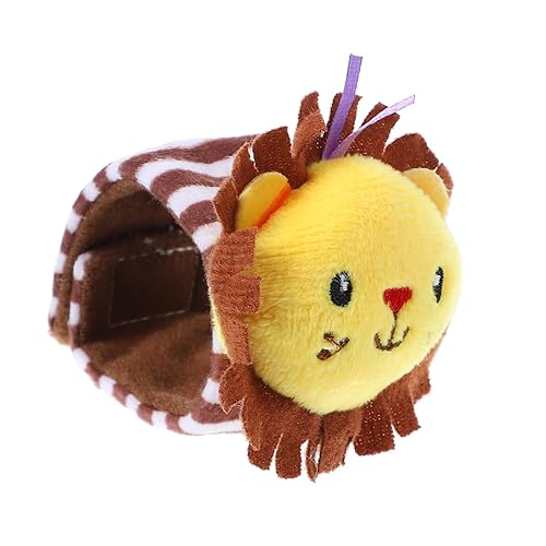 Toyvian 1pc Juguete Muñeca León Snap Pulsera Bebé Juguete Musical Campana Animal Muñeca Sonajero Navidad Año Nuevo Jingle Bell Juguetes Muñeca