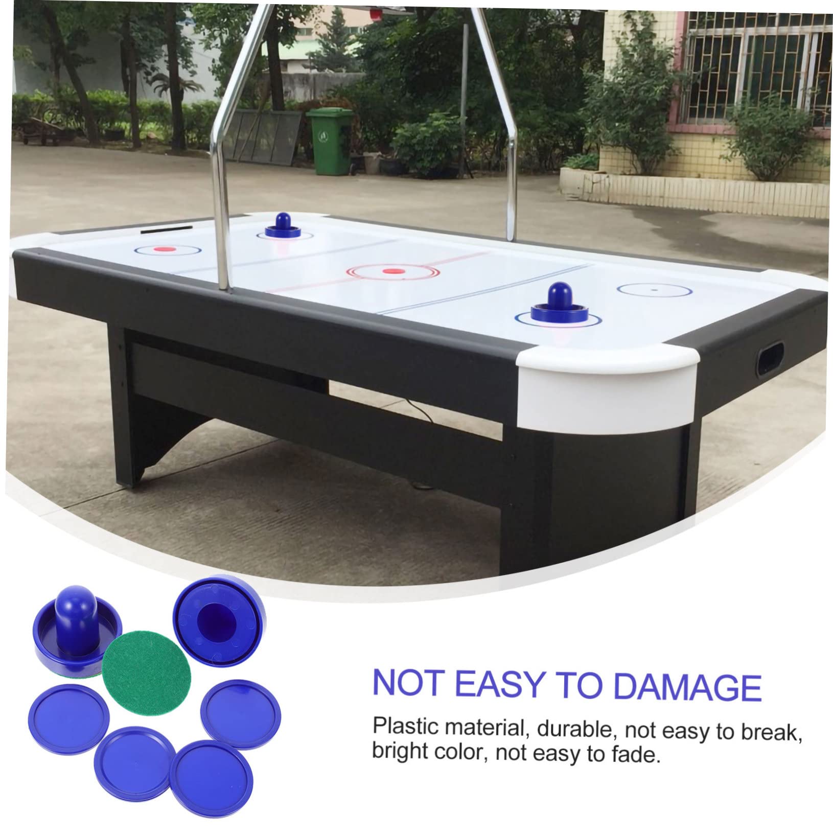 HEMOTON Boys and Girls Families Sets Hockey Pucks Paddles Grip Tape Hockey Shooting Pad Puck Holder for Fun