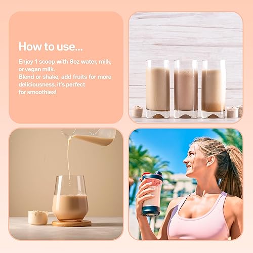 Miniatura 8 de Vegan Care - Proteína de café en polvo, 0.71 oz de proteína, fibra orgánica rica en nutrientes 0.23 oz, probióticos y prebióticos, proteína de