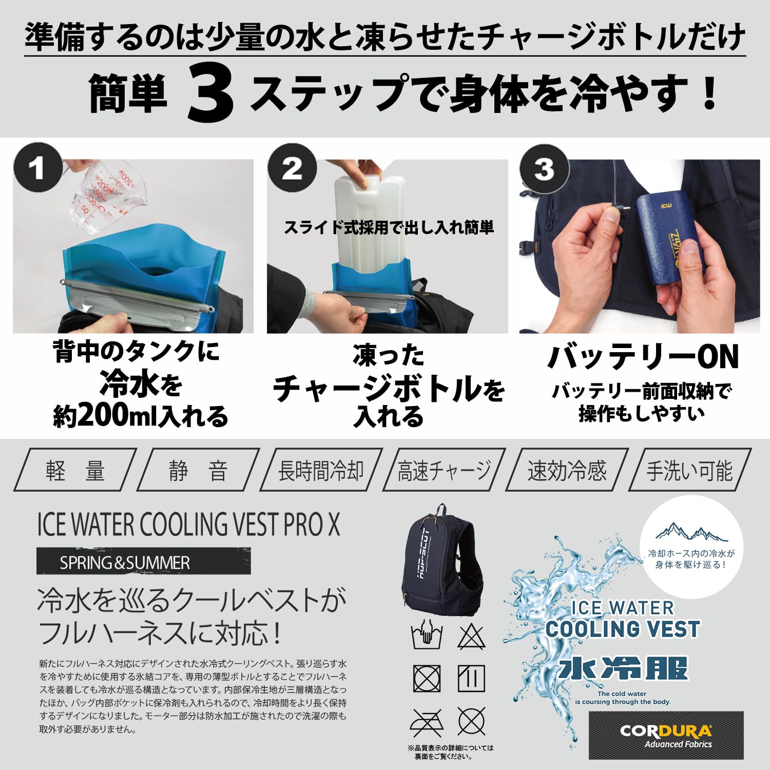 Amazon.co.jp: 水冷服 ベスト 最強 冷却 水冷 フルハーネス対応 2024