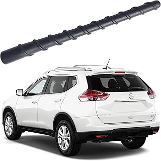 Flexible Spiral Rubber Antenna for Nissan Rogue (2009-2017), Nissan Rogue Sport (2017-2019), Nissan Rogue Select (2014-2015), Nissan Versa (2012-2019), Versa Note (2014-2019) Antenna Mast Replacement