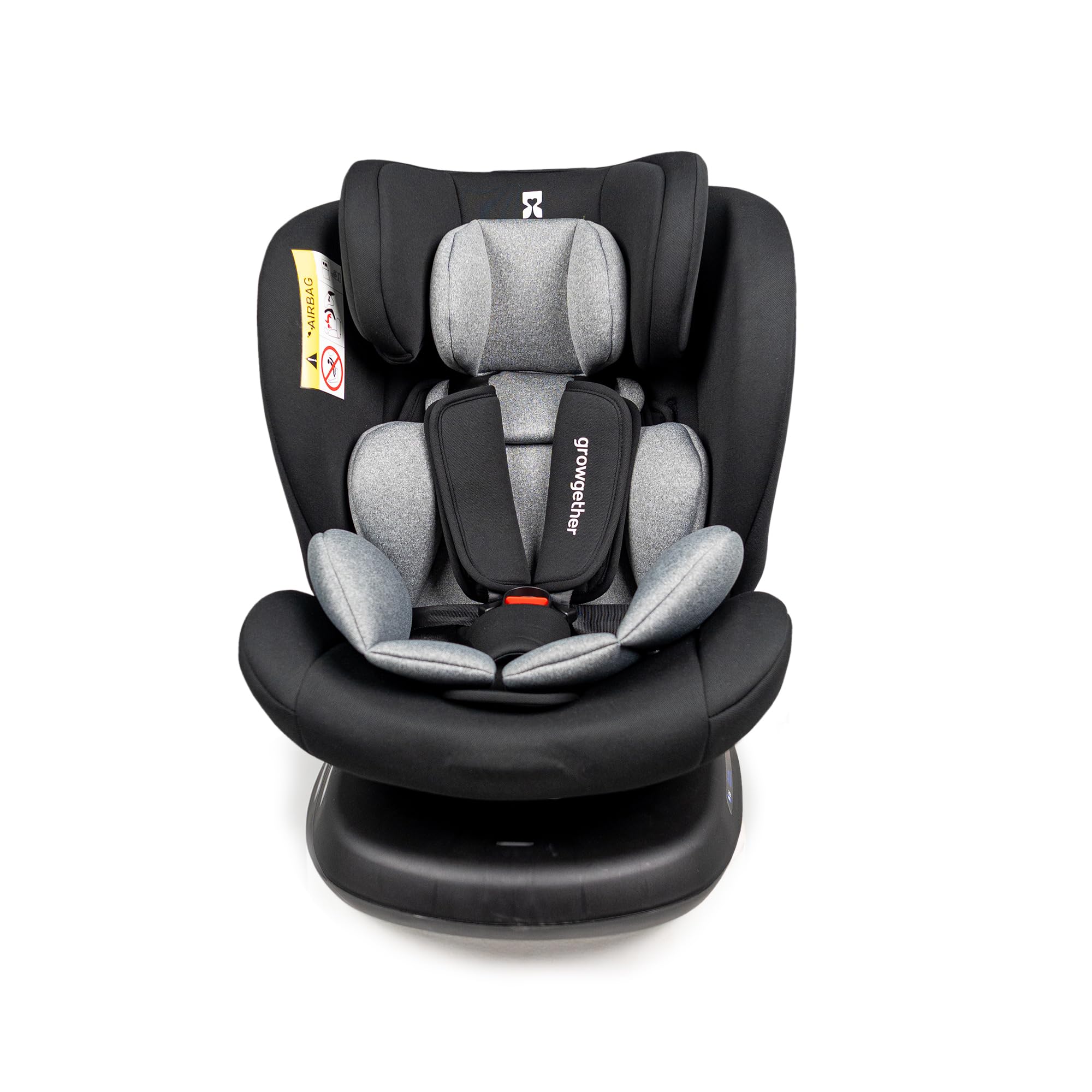 Growgether RYDDA 360° Rotating Convertible Baby Car Seat for 0-12 Years (0-36 kg) | Smart ISOFIX & Top Tether Stability | TUV SUD International Safety Certified | Side Impact Protection | 5 Recline Positions & 11 Headrest Heights | 5-Point Harness with Sun Canopy | 1 YEAR WARRANTY discount deal