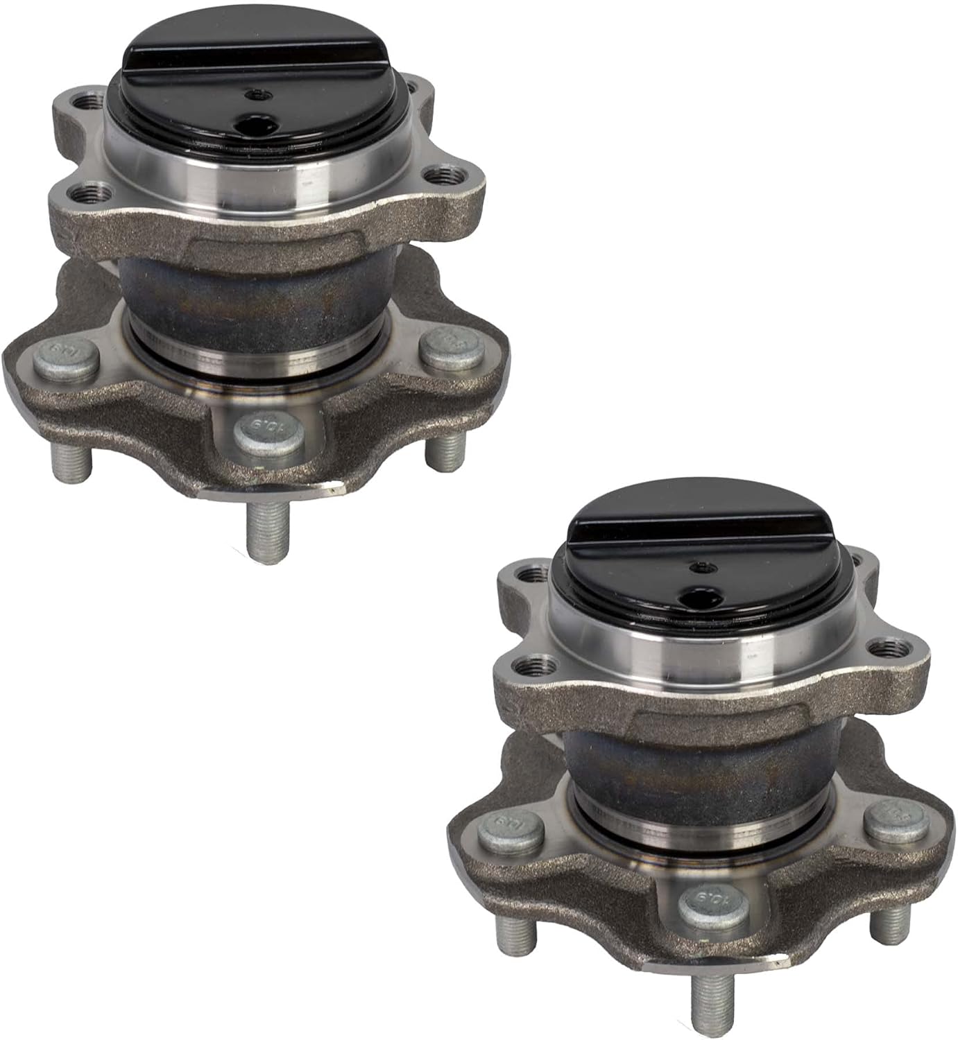 HU512494 x2 Rear Wheel Bearing Hub Assembly 4x2 FWD Compatible With 2011-2017 Juke 2011-2012 Leaf (Set of 2pcs)