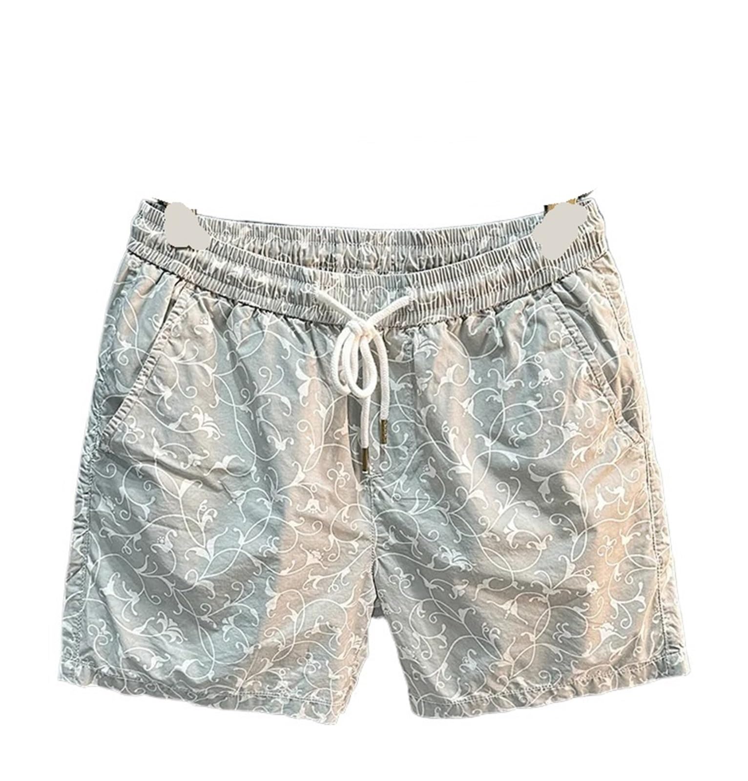 Pantaloni da Spiaggia Estivi da Uomo, Modello alla Moda, Asciugatura Rapida, Tempo Libero, Sport, Pantaloncini 3/4(Gray,2XL 145-160Jin)