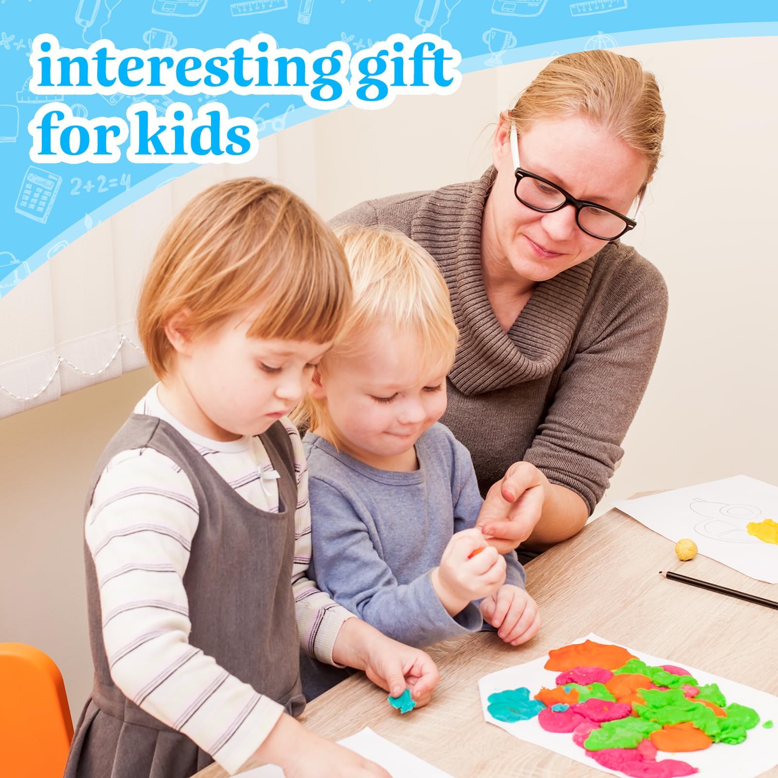 Wenrescry Modelliermasse Lufttrocknend 48 Farben – Knete Set für Kinder, DIY Air Dry Clay, Sicherer Ton zum Basteln, Geschenk für Jungen & Mädchen 3-12 Jahre