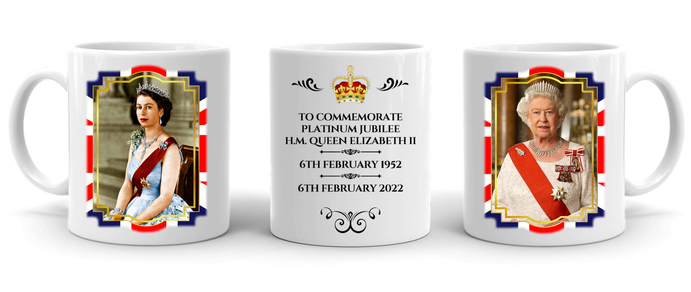 Platinum Jubilee Celebration Queen Elizabeth II 70 Years 11oz Mug with Smash-Proof Box | Forever Personal Designs®