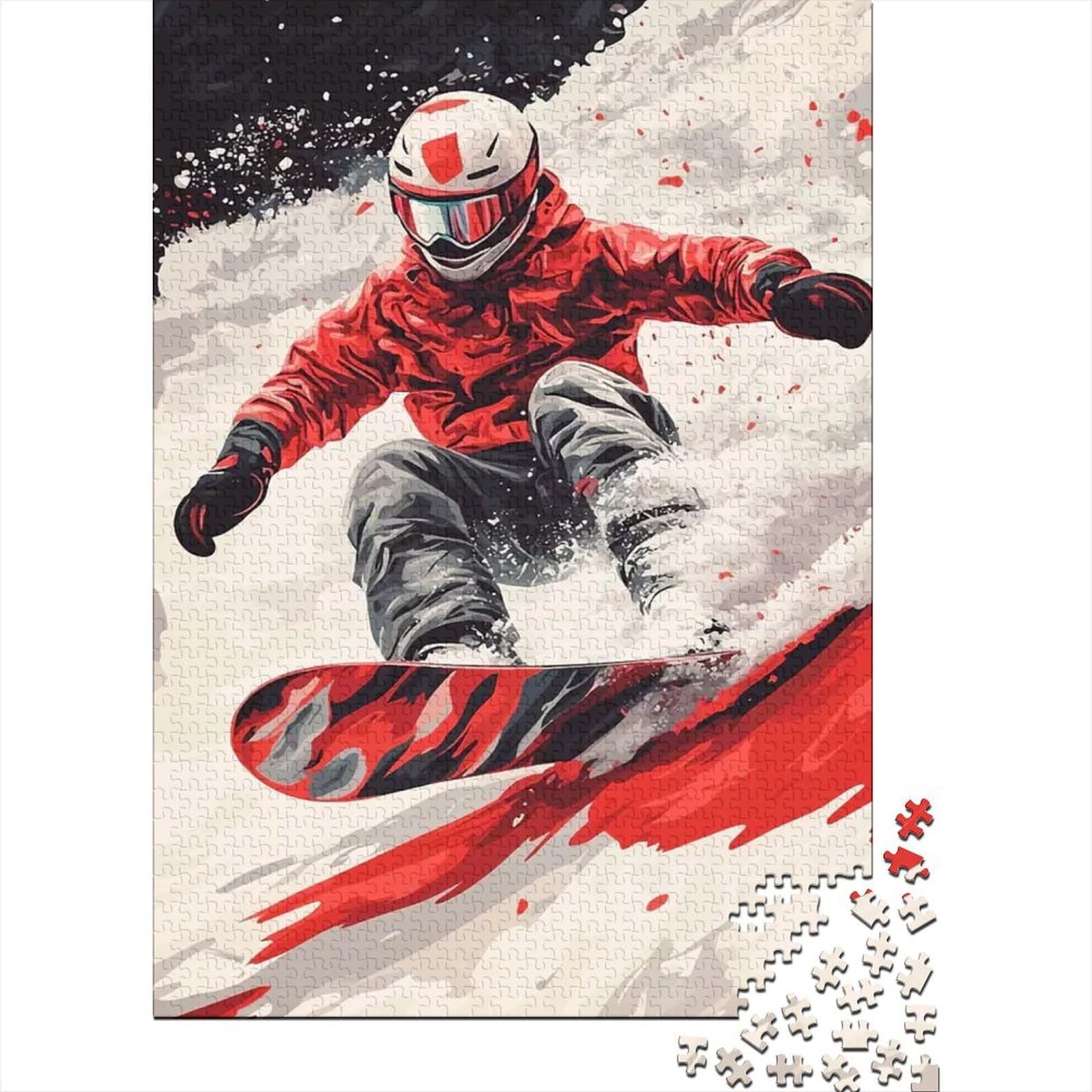 Snowboarding 1000 Piece Jigsaw Puzzle for Adults Paper Winter Sport Gift nan