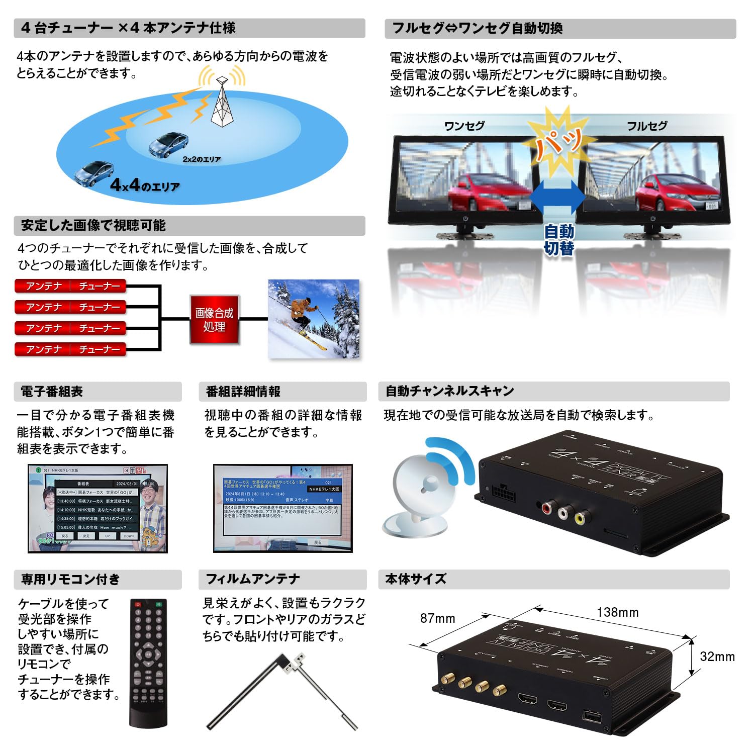 ③取付工賃込み！HDMI入力、Bluetooth対応 地上デジタルフルセグ/ワンセグ/ナビ/HDMI入力/Bluetooth/DVD/CD/CD録音/SD/ラジオ対応 イクリプス ハイスペックモデル 標準サイズ ⑦取付工賃込み！Bluetooth、HDMI入力対応 地上デジタルフルセグ