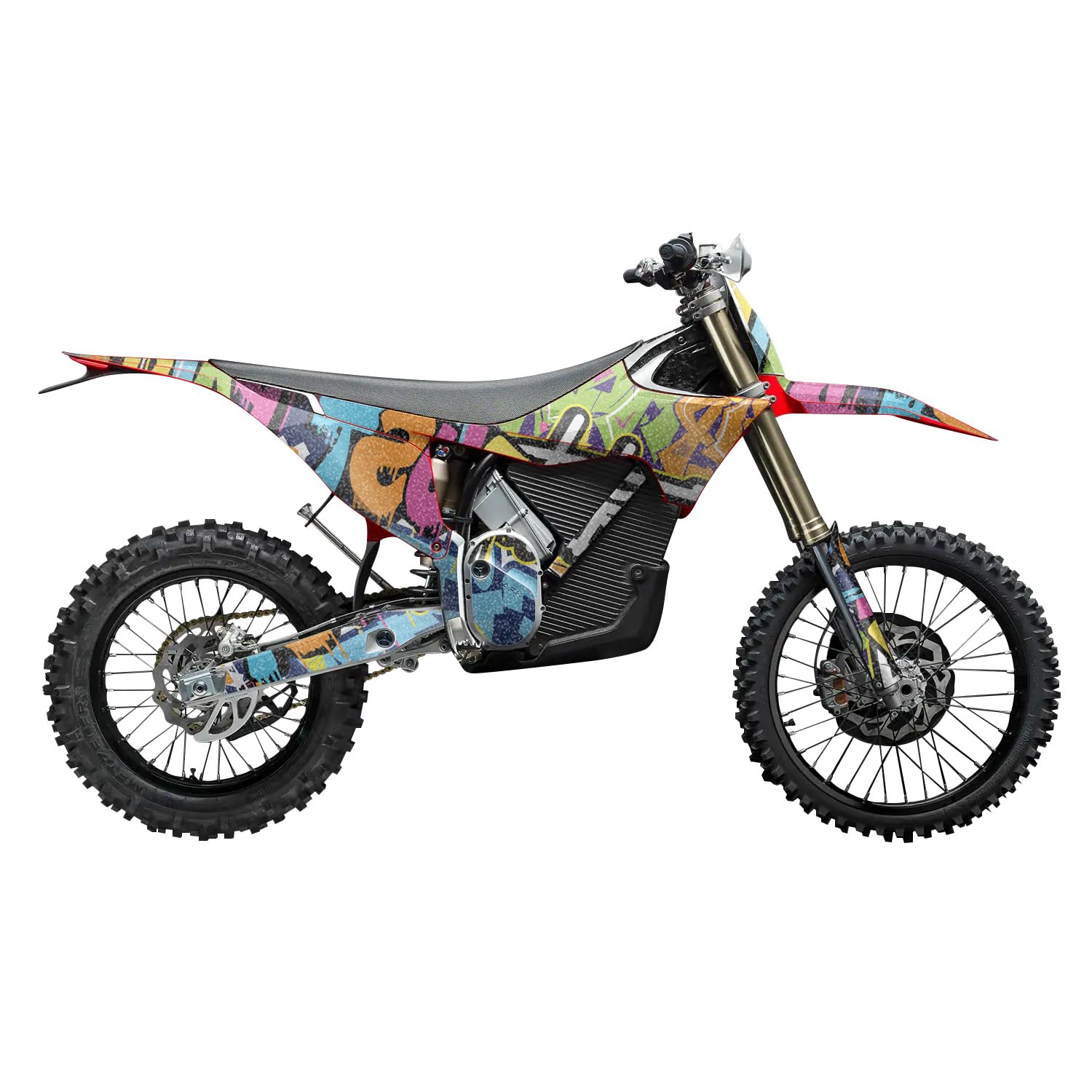 Glossy Glitter Stark Varg MX 2023-2025 Graphics Kit Wrap - Just Paint - Varg MX Skin - Premium 3M Vinyl Protective Wrap Decal Cover - Easy to Apply | Crafted in The USA by MightySkins